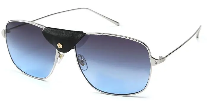 C1 silver gray blue Новейшие мужские Квадратные Солнцезащитные очки высококачественные дизайнерские бренды люксовые женские металлические очки для вождения черные кожаные солнцезащитные очки - Цвет линз: C1 silver gray blue