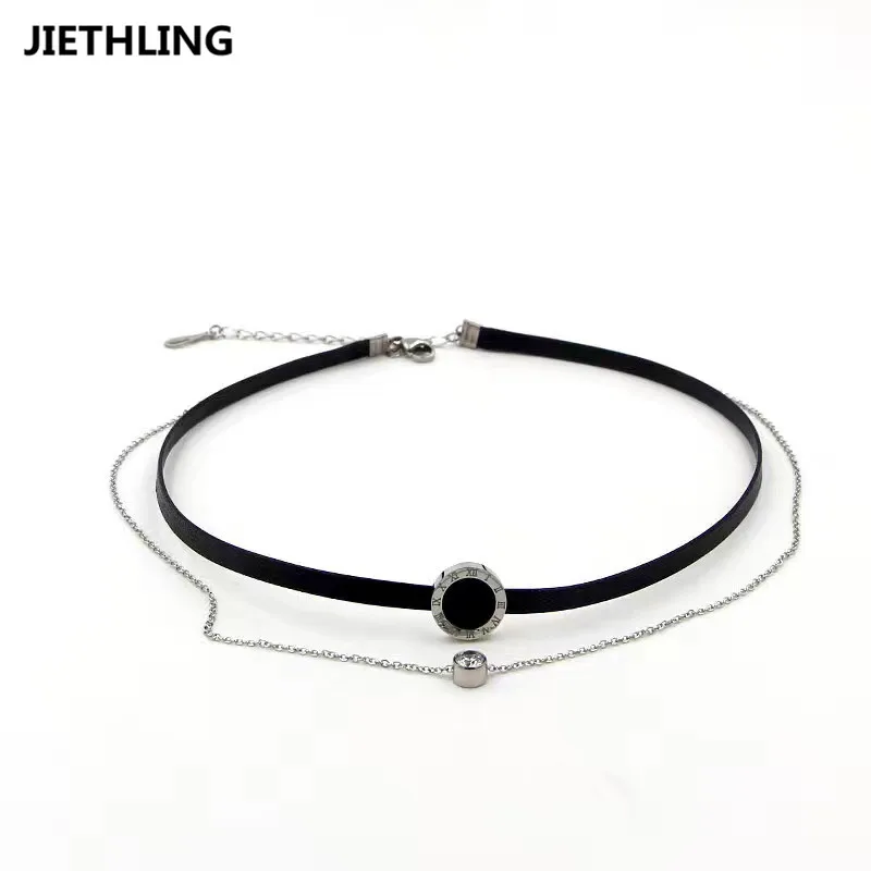 Новое поступление две линии Черный Воск веревки один кристалл Цепи Кручёные