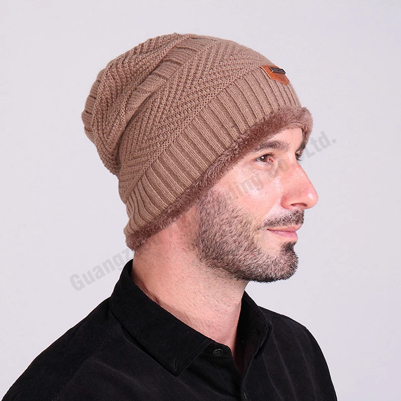 Зима мужская cap шапочки вязаные шапки крючком зима реверсивные beanies мужские шляпы