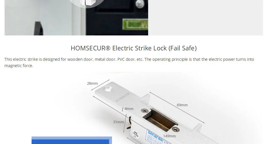 HOMSECUR 7 дюймов видео дверной звонок монитор домофон с 1.3MP наружная камера IP65 домофон система BC031HD-B+ BM705HD-W