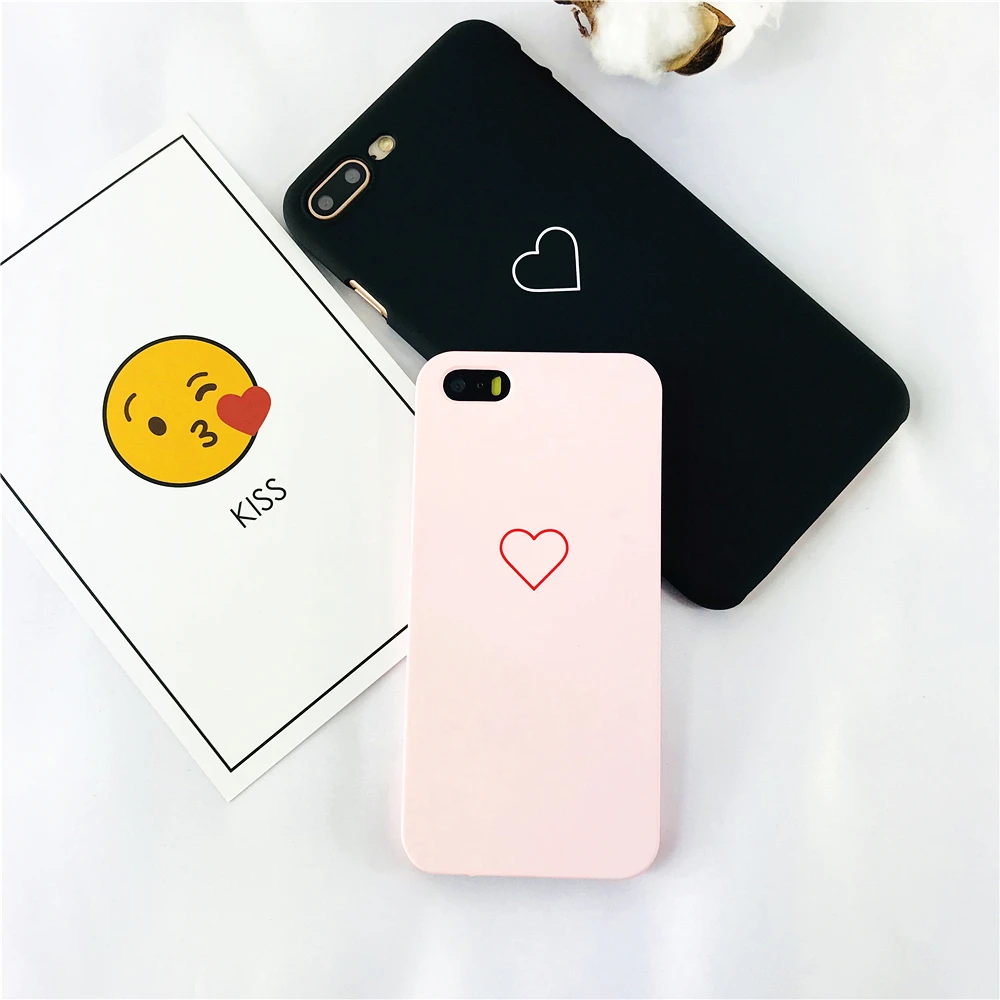 Чехлы для Iphone 7 Японии Южная Корея личность небольшой любовь сердце чехол