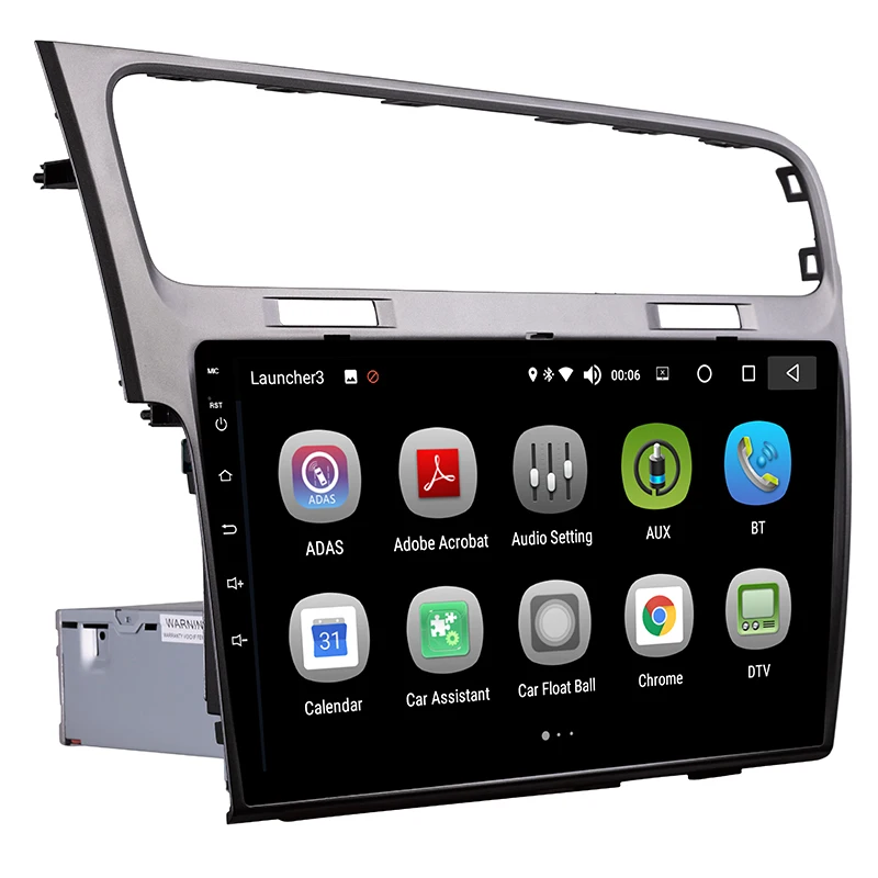 Android 8.0 Car GPS 1 Din 10.1 Inch Touch Screen DVD Radio Multimedia Player For Volkswagen Golf 7 2013-2015 | Автомобили и