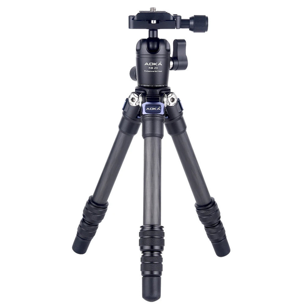 

AOKA CMP163C 496g max loading 3kgs lightweight table mobile DSLR carbon fiber mini tripod for camera phone