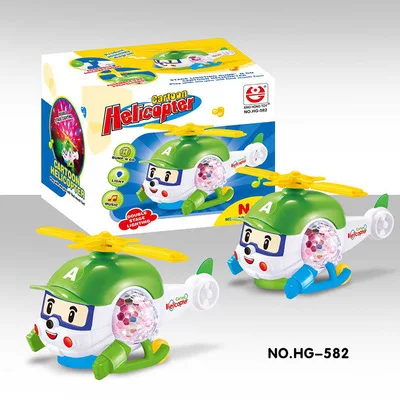 Горячий мультфильм электрический вертолет музыка детские игрушки poli