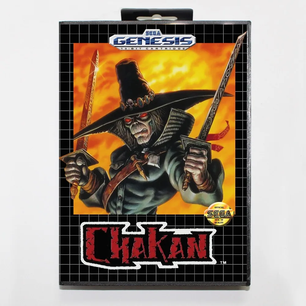 

New 16 bit MD game card - chakan with Retail box For Sega genesis system