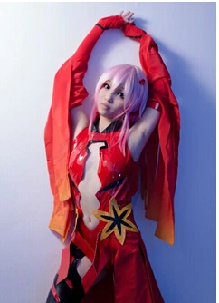 Костюм для косплея Виная Корона Yuzuriha Inori Red PU Goldfish |
