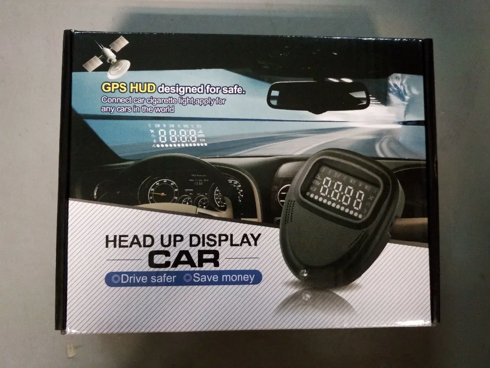 Универсальный автомобильный HUD GPS Спидометр Цифровой Автомобильный спидометр со