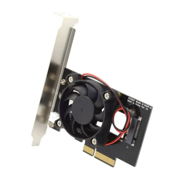 PCI E 3 0x4 полосы хост конвертер адаптер карта M.2 NGFF M ключ SSD для Nvme Express с охлаждающим