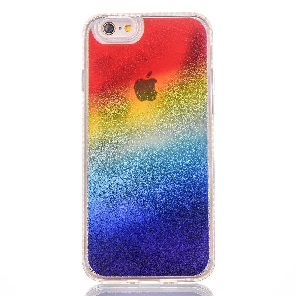 Gradient Rainbow Case For iphone 7 8 Plus 7plus Soft TPU Colorful Cases Fundas Phone iPhone 6 S Back Cover |