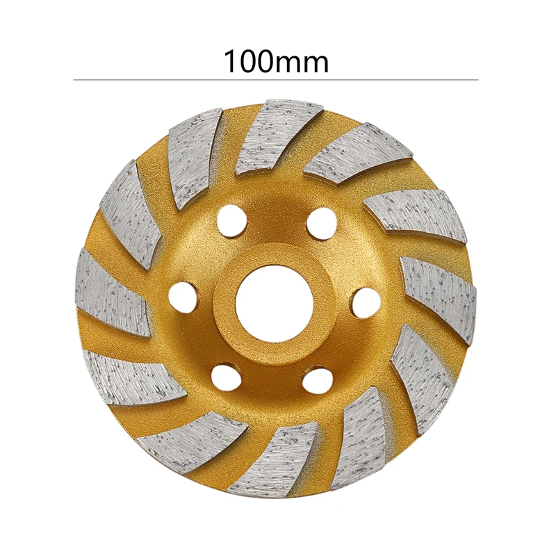 4 inch cement Turbo diamond cupstone grinder for angle grinder 12 segs Heavy Duty