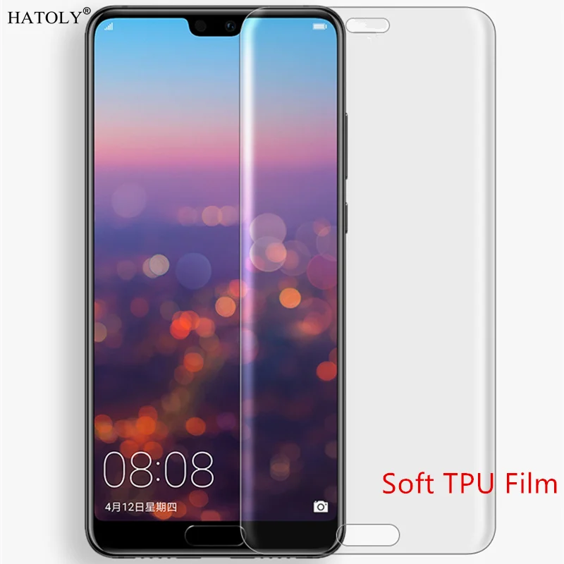 2 шт. Мягкие TPU Nano фильм Фольга для huawei P20 Pro Экран протектор для huawei P20 Pro p20pro полное покрытие пленка 6," не Стекло HATOLY