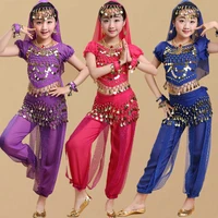 children girls belly dancing costume set kids performance indian dance bellydance sexy egypt dance suit dance wear 6 color