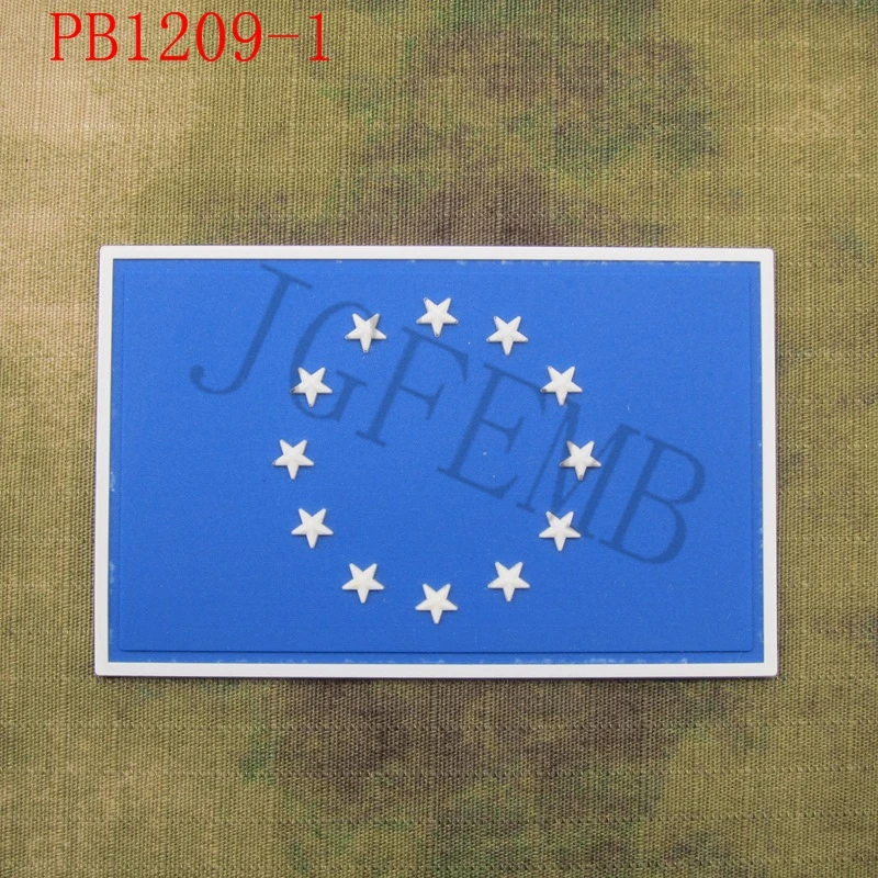 Флаг Европейского союза флаг ЕС тактический военный боевой дух 3D ПВХ патч