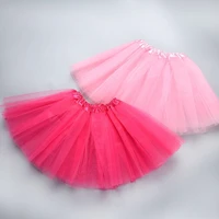 2 7y baby girls tutu skirts kids toddler pettiskirt dance ballet tulle skirt princess ball gown children mesh skirt a331