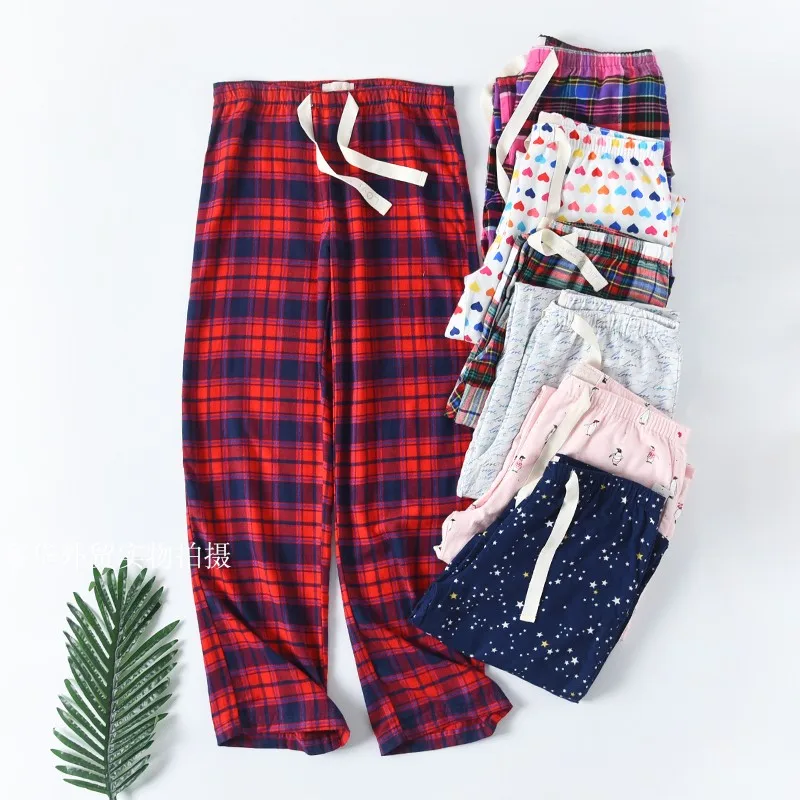 Women's Pajama Pants Cotton Home Wear Trousers Loose Plus size XL