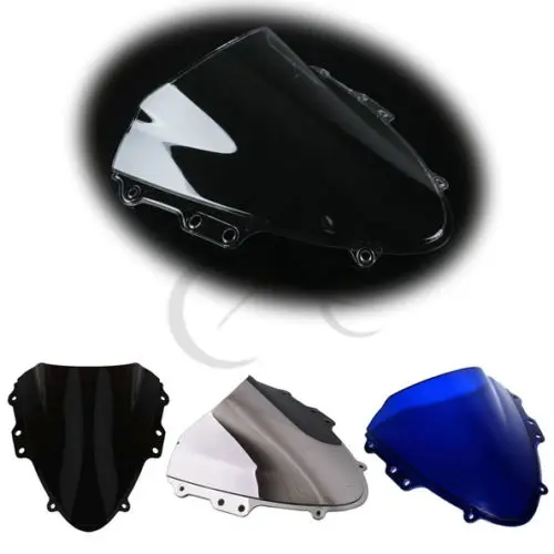 Мото лобовое стекло с двумя пузырьками для Suzuki GSXR 600/750 04 05 K4 2004 2005|windscreen windshield|double
