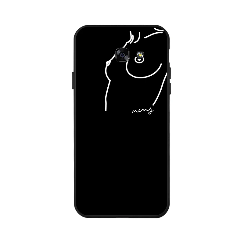 Чехол для Samsung Galaxy A5 2017 A520 A520F Черный силиконовый чехол из ТПУ мягкая задняя крышка