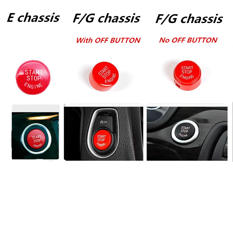 Крышка кнопки запуска двигателя автомобиля для BMW F шасси F30 F10 F34 F15 F25 F48 X1 X3 X5 E E60 E70
