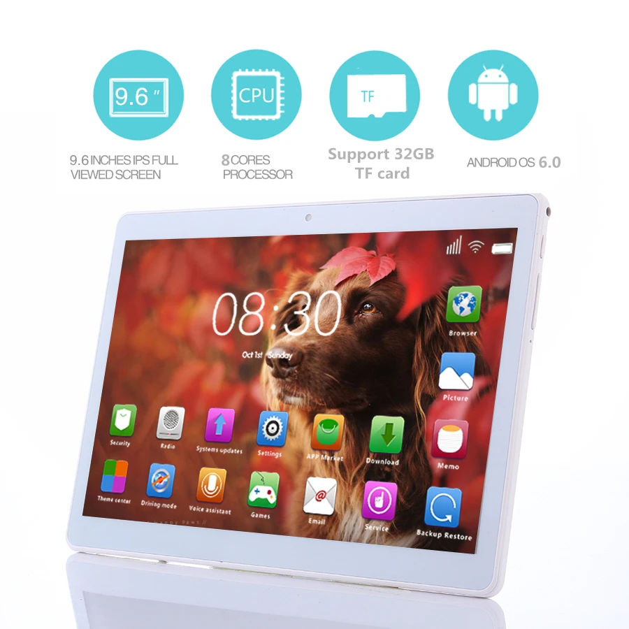 Оригинальный fugn 9.7 дюймов Планшеты ПК Android 6.0 GPS двойной камеры SIM 1080 IPS Экран