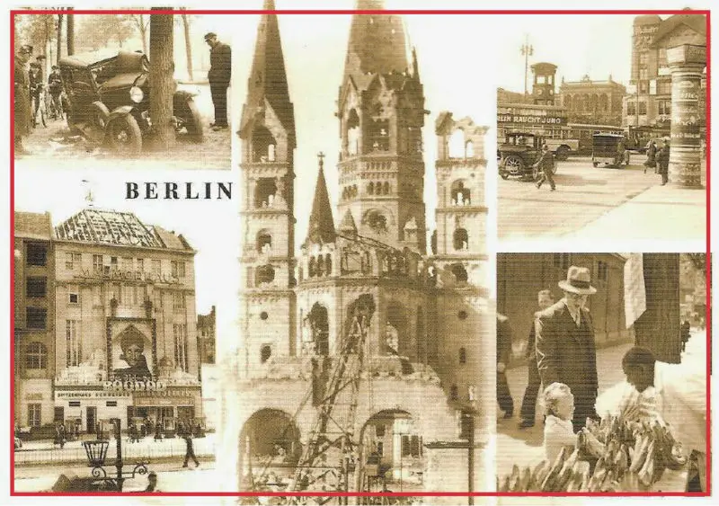 

Germany Berlin Vintage Postcard Magnet 20051 Tourist Memorabilia Gift
