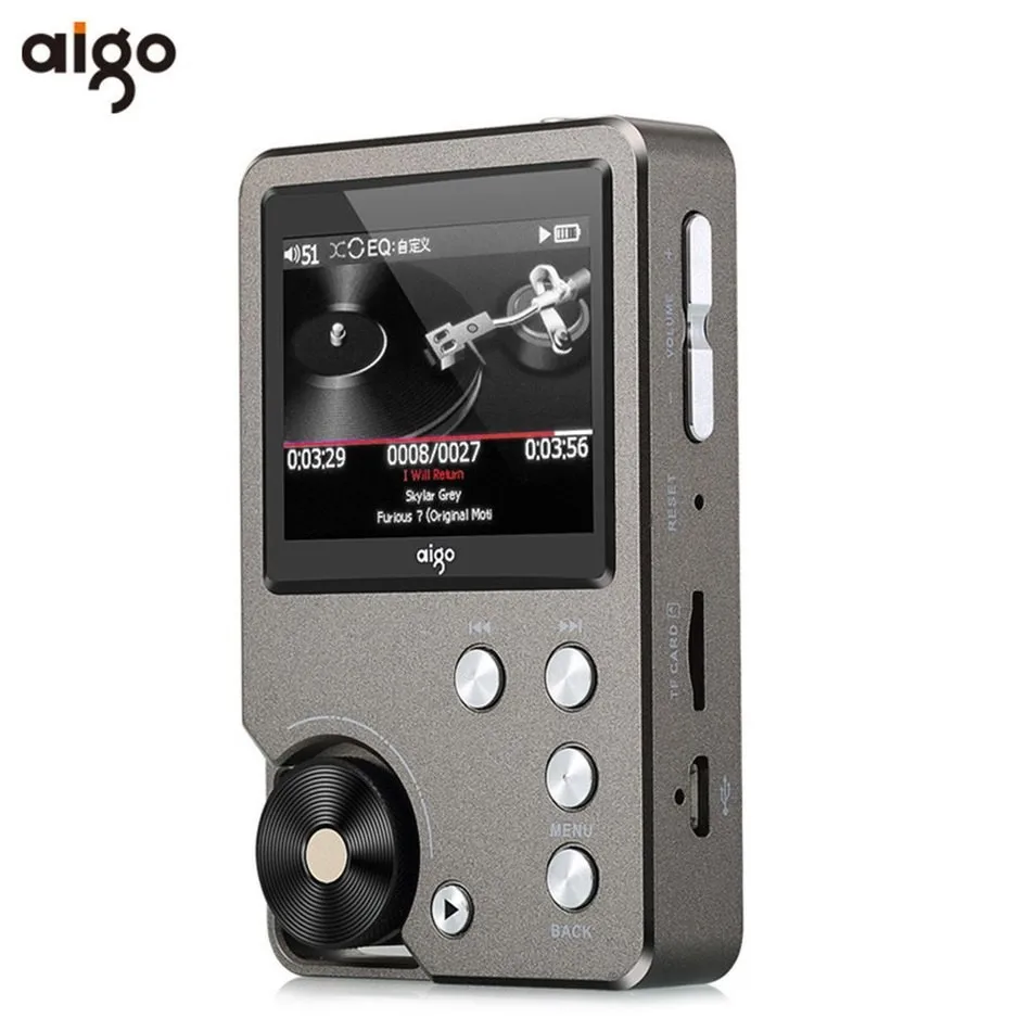 Универсальный Премиум серый Aigo 105 цинковый сплав HiFi музыкальный проигрыватель