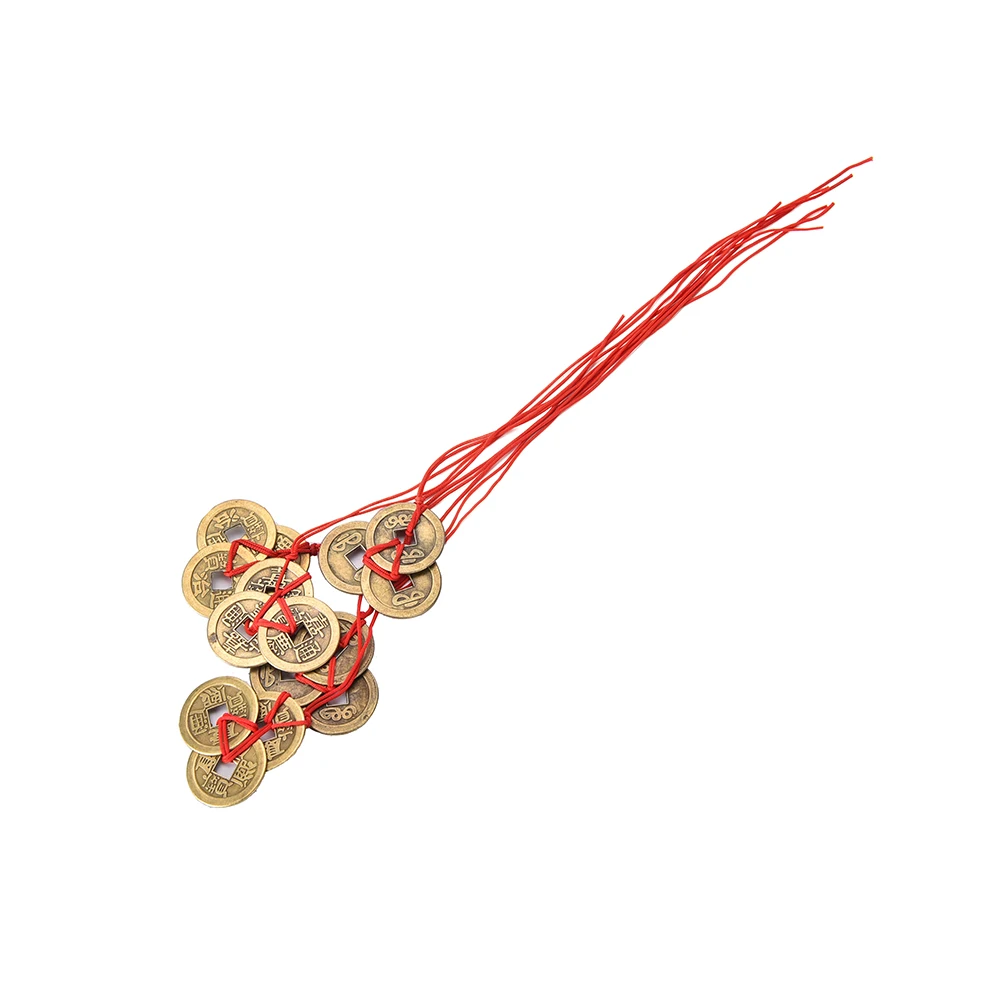 3 шт счастливые медные китайские монеты фэн шуй для богатства и успеха