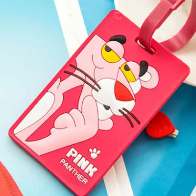 Tiger Милые Мультяшные животные принты силикагель багажная бирка для путешествий аксессуары для путешествий багажные бирки переносная этикетка - Цвет: Tiger