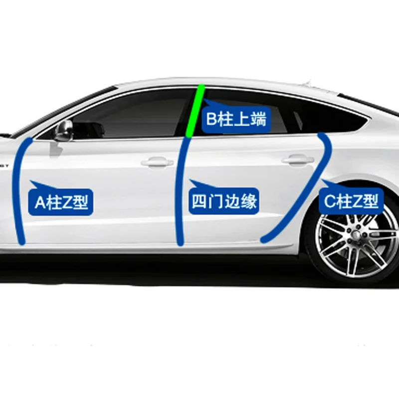 4 м Z-образная изоляция двери резиновое уплотнение для Acura RLX CL EL CSX ILX MDX NSX RDX RL SLX TL TSX