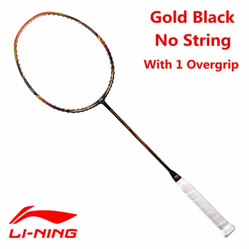 Чэнь длинные Подпись High-end Li-Ning бадминтон ракетки Новинка года N99 воздушного потока Sudiman чашки Профессиональный ракетка AYPM032 L708OLC - Цвет: black gold