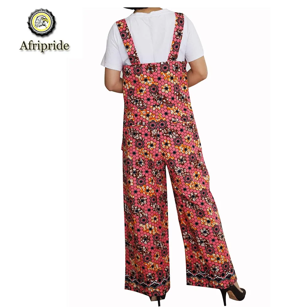 2019 african jumpsuits for women AFRIPRIDE spring&autumn pure cotton dashiki bazin riche ankara print wax batik S1829002