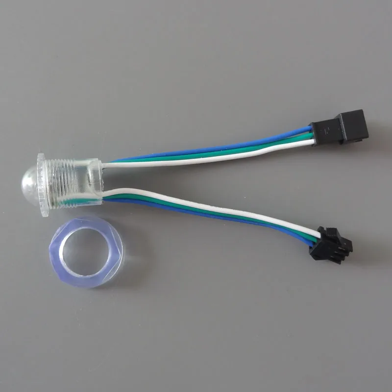 50 шт./лот 16 мм диаметр DC5V WS2811 Addressable RGB полноцветный светодиодный модуль smart 0 24 Вт