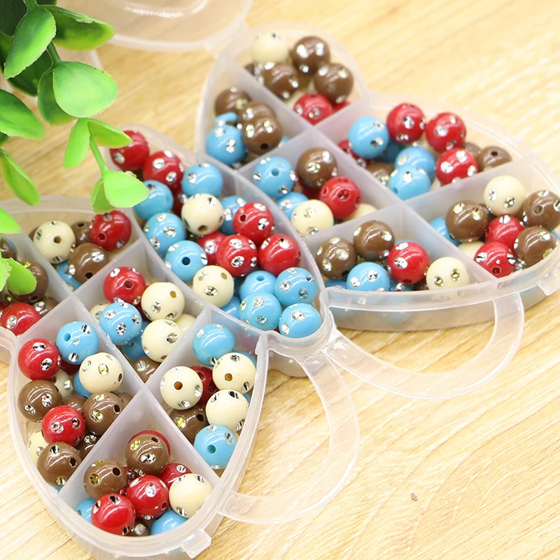 Бисер ручной работы из акрила 10 мм цветной|beads beads|beads materialsbeads diy |