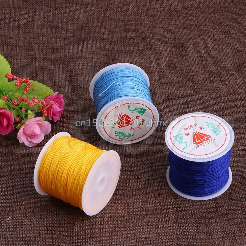 45 м веревка Нейлон Китайский узел шнур макраме бисера плетеные ювелирные изделия