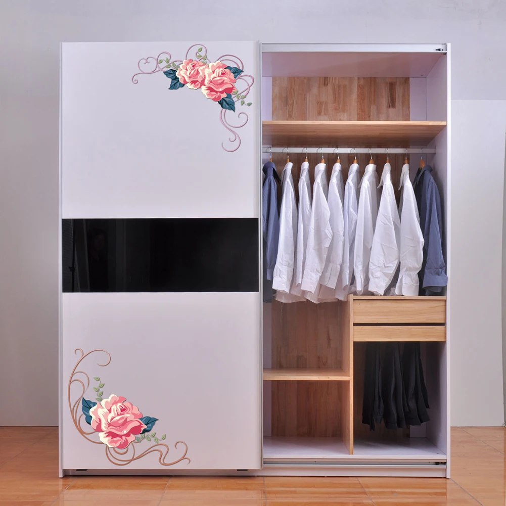 Модные наклейки на стену с цветочным рисунком DIY для домашнего искусства съемные