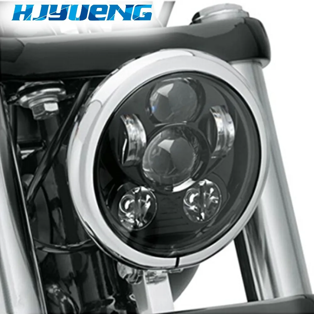 Для 7 Sporster XL 1200 883 Dyna Glide Fat Bob Street Harley светодиодный 5 3/4 &quot5 75&quot прожектор|dyna glide|harley