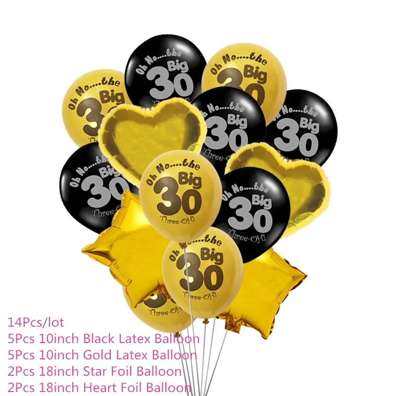 30 Chicinlife 10 шт. золото/серебро номер 30/40/50/60 лет питьевой Бумага соломенная шляпа для взрослых День рождения Юбилей Декор поставки - Цвет: 30