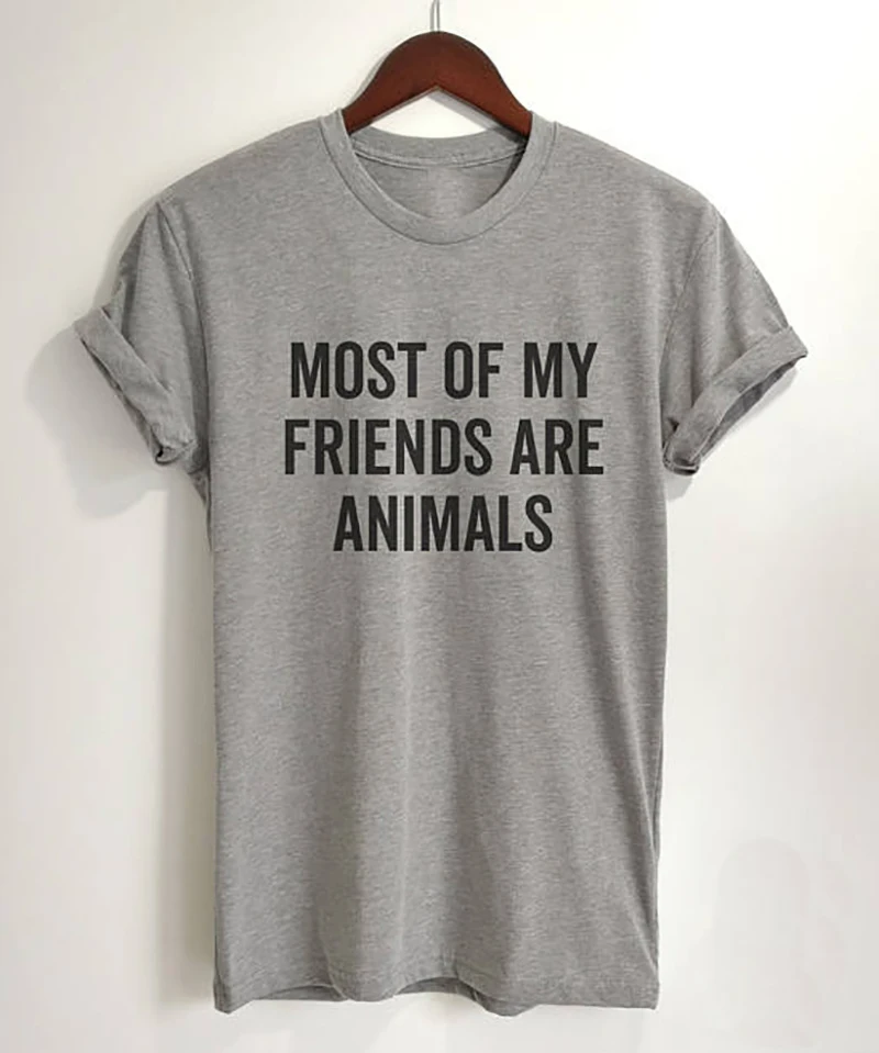 

Унисекс футболка Для мужчин Для женщин Для мужчин рубашки размера плюс Забавные футболки Instagram уличная 90s рубашка Kawaii Animals Are Friends XS-3XL