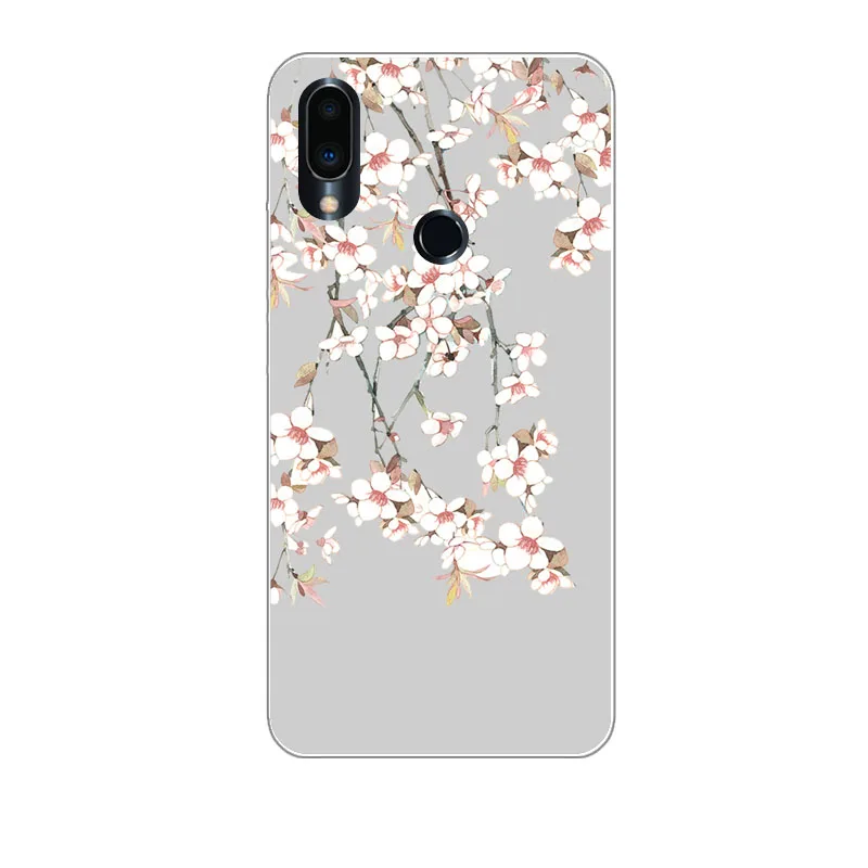 Meizu note 9 чехол кремния яркая Цветочная живопись мягкая ТПУ задняя крышка для note9