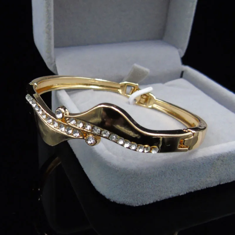 GYKZ 2019 Golden Bracelet Dating/Anniversary /Party/ Gift Women Accessories Fashion Sweet Gold Color Exaggeration Jewelry | Украшения и