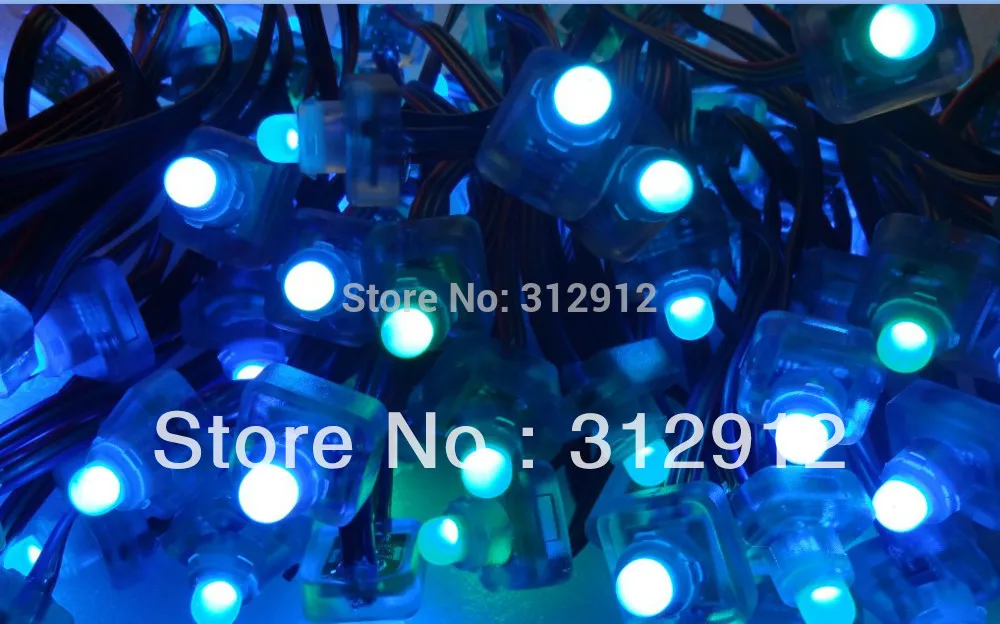 100 узлов вход постоянного тока WS2811 пиксельный узел номинал IP68 Красный зеленый