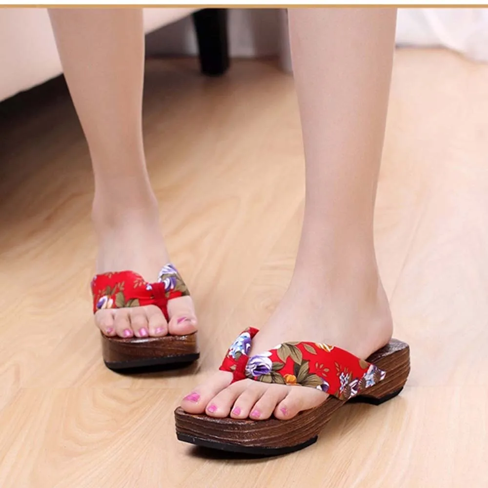 Сандалии SAGACE женские на платформе шлепанцы из дерева клоги летняя обувь