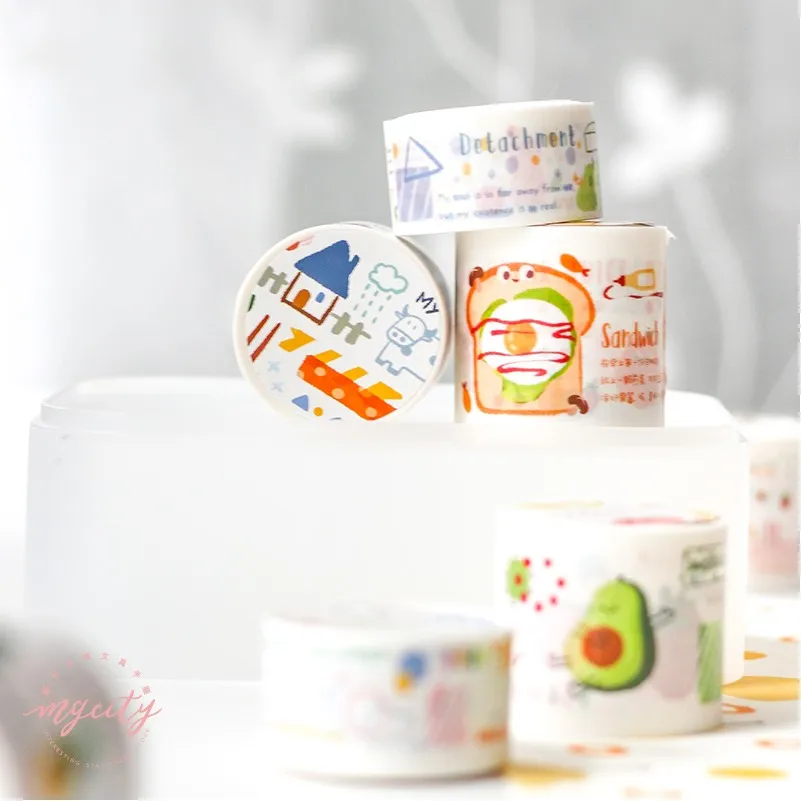 Sweet Time Series Strawberry washi tape Planet decorative japanese stationery scrapbooking school supplies | Канцтовары для офиса