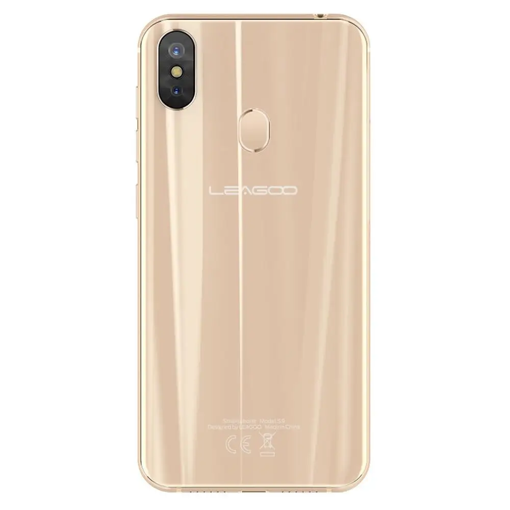Gold LEAGOO S9, 4 Гб ОЗУ, 32 Гб ПЗУ, смартфон, 5,85 дюймов, HD экран, Android 8,1, MT6750, четыре ядра, две задние камеры, FM, OTG, 4G, сотовый телефон - Цвет: Gold