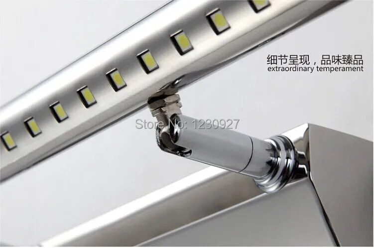 Зеркальная передняя фара из нержавеющей стали 9 Вт 39 СВЕТОДИОДОВ 5050 дюйма 70 см