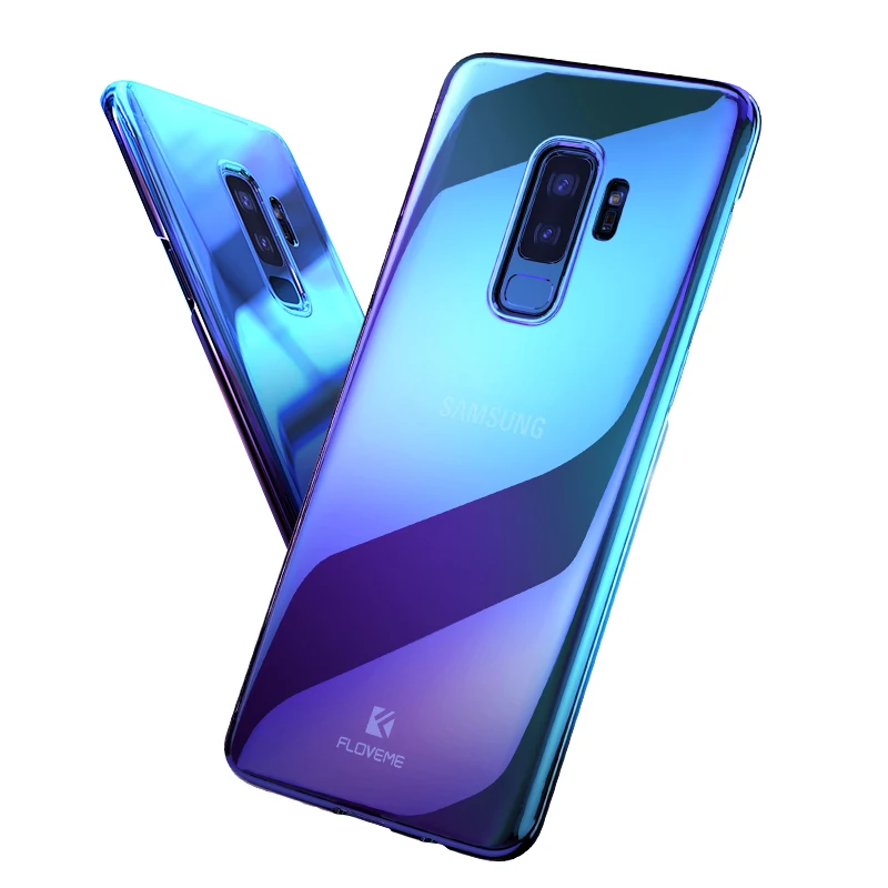 FLOVEME Жесткий чехол для телефона samsung Galaxy S9 S8 плюс Роскошный тонкий прозрачный