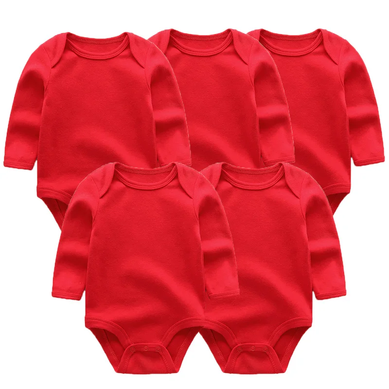 baby girl bodysuit3 5 шт./лот, зимний комбинезон с длинными рукавами для новорожденных, Детский комбинезон хлопок, ropa bebe, белая одежда для маленьких мальчиков и девочек - Цвет: baby girl bodysuit3