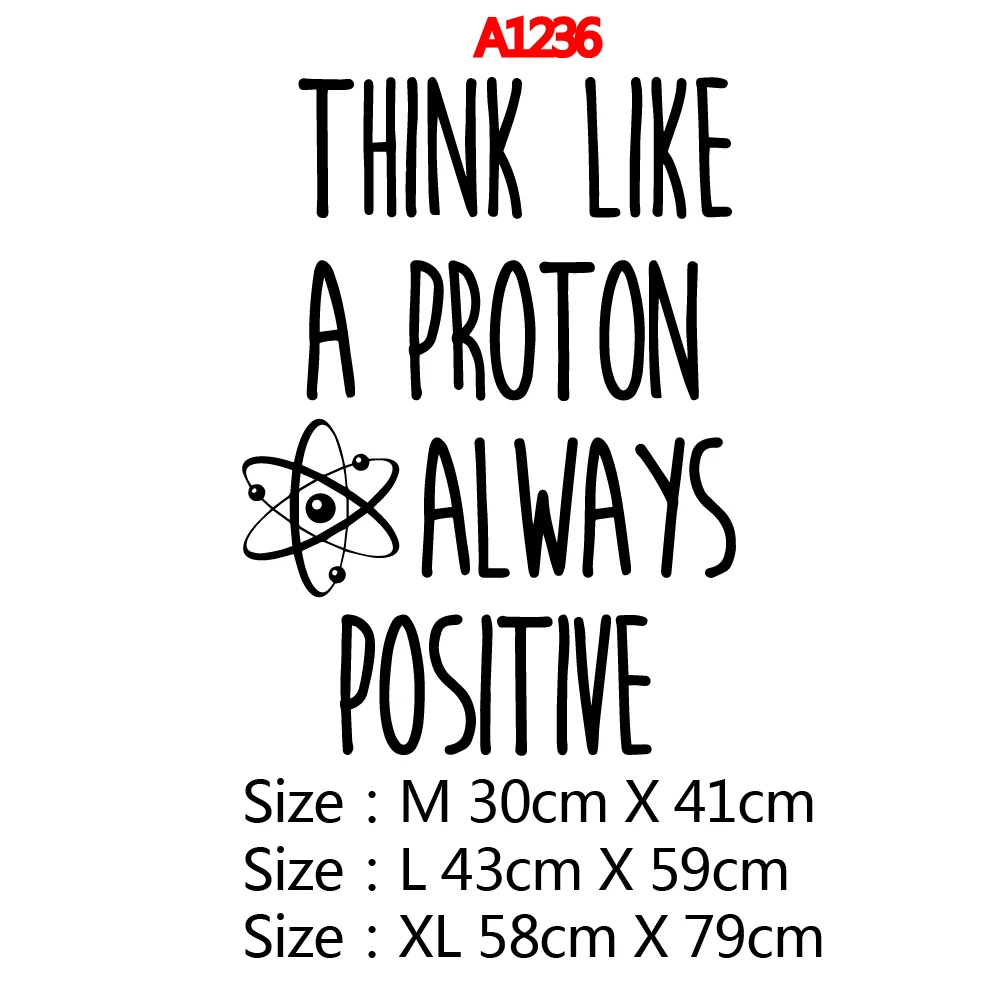 Diy Think Like Proton стикер на стену ПВХ s Wall Art настенная бумага для гостиной спальни