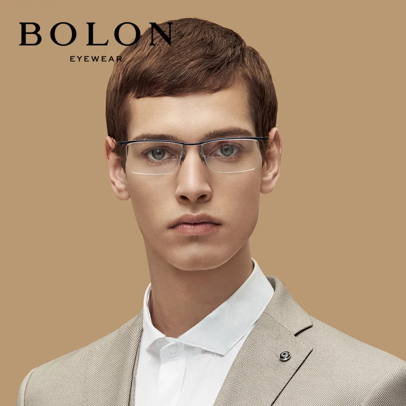 Мужские очки в оправе BOLON Browline оправа из титана Премиум качество BJ1310|Мужские