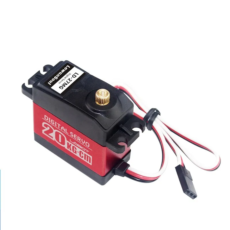 Servo Digital de alto Torque, 20 kg.cm, engranaje de Metal, brazo Robot de 270 grados, para juguetes Robot de control remoto, LD-27MG-2