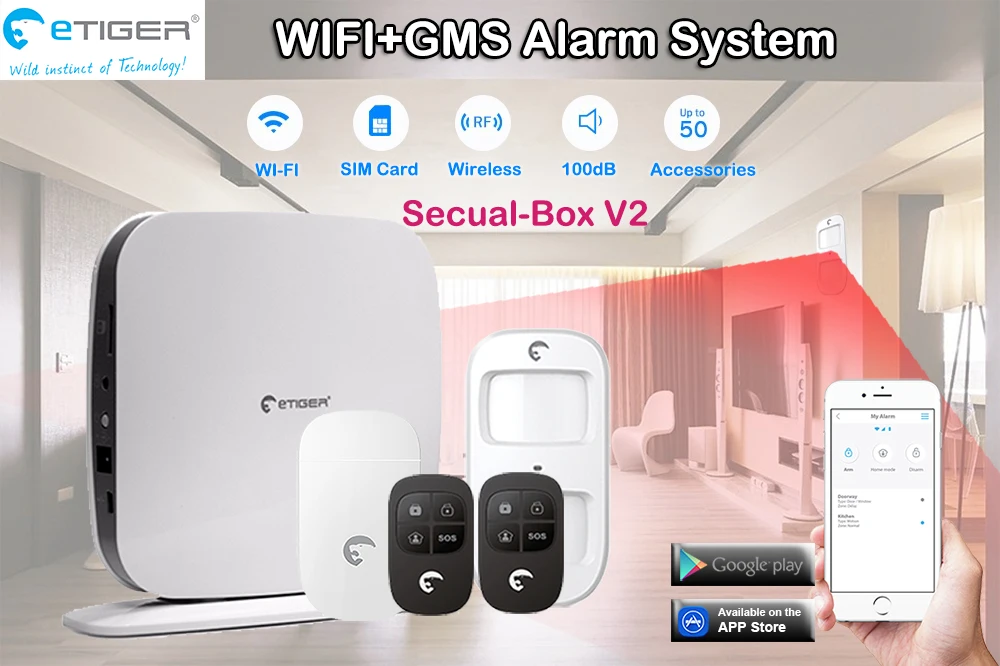 4 defence zone nameable wireless smart sensor 24h protect security alarm system IOS/Andriod APP remote control DIY kit | Безопасность и